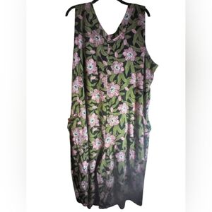 Vintage Y2K Floral Womens Gaucho Jumpsuit Sleeveless Lounewear Resortwear Travel